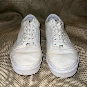 White Old Skool Vans